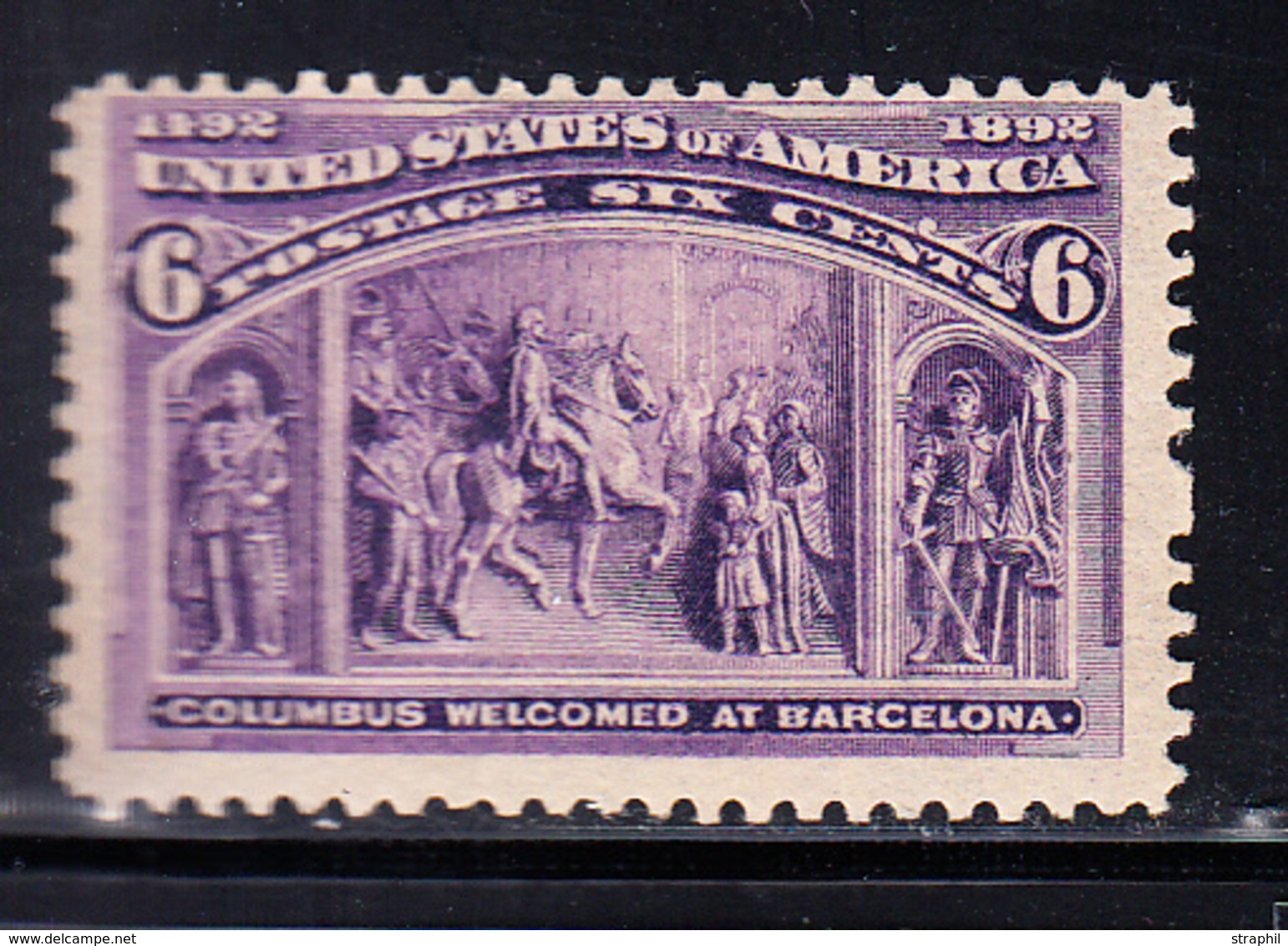 * N°86 - 6c Violet - TB - Used Stamps