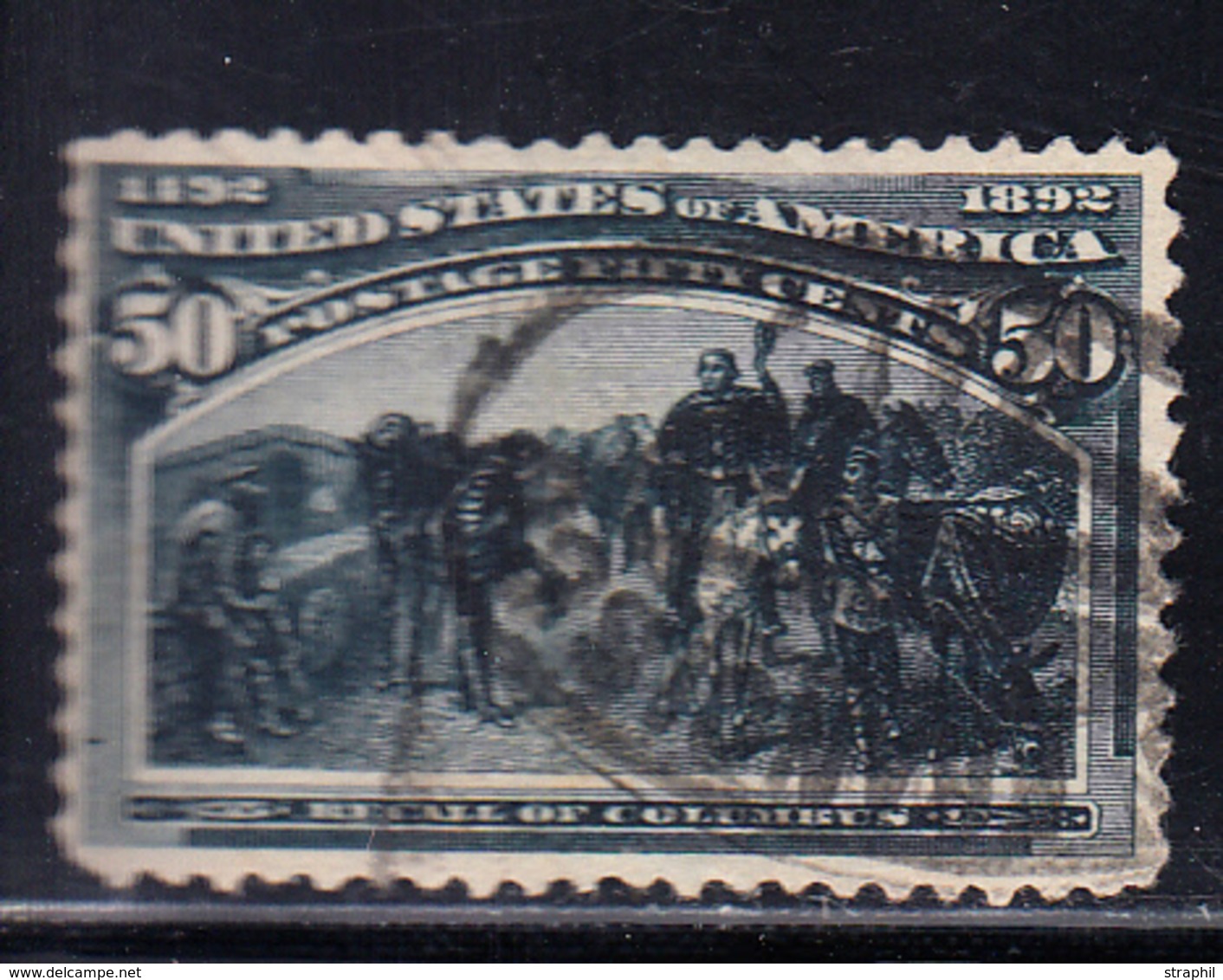 O N°91 - 50c Bleu Noir - Bon Centrage - TB - Used Stamps