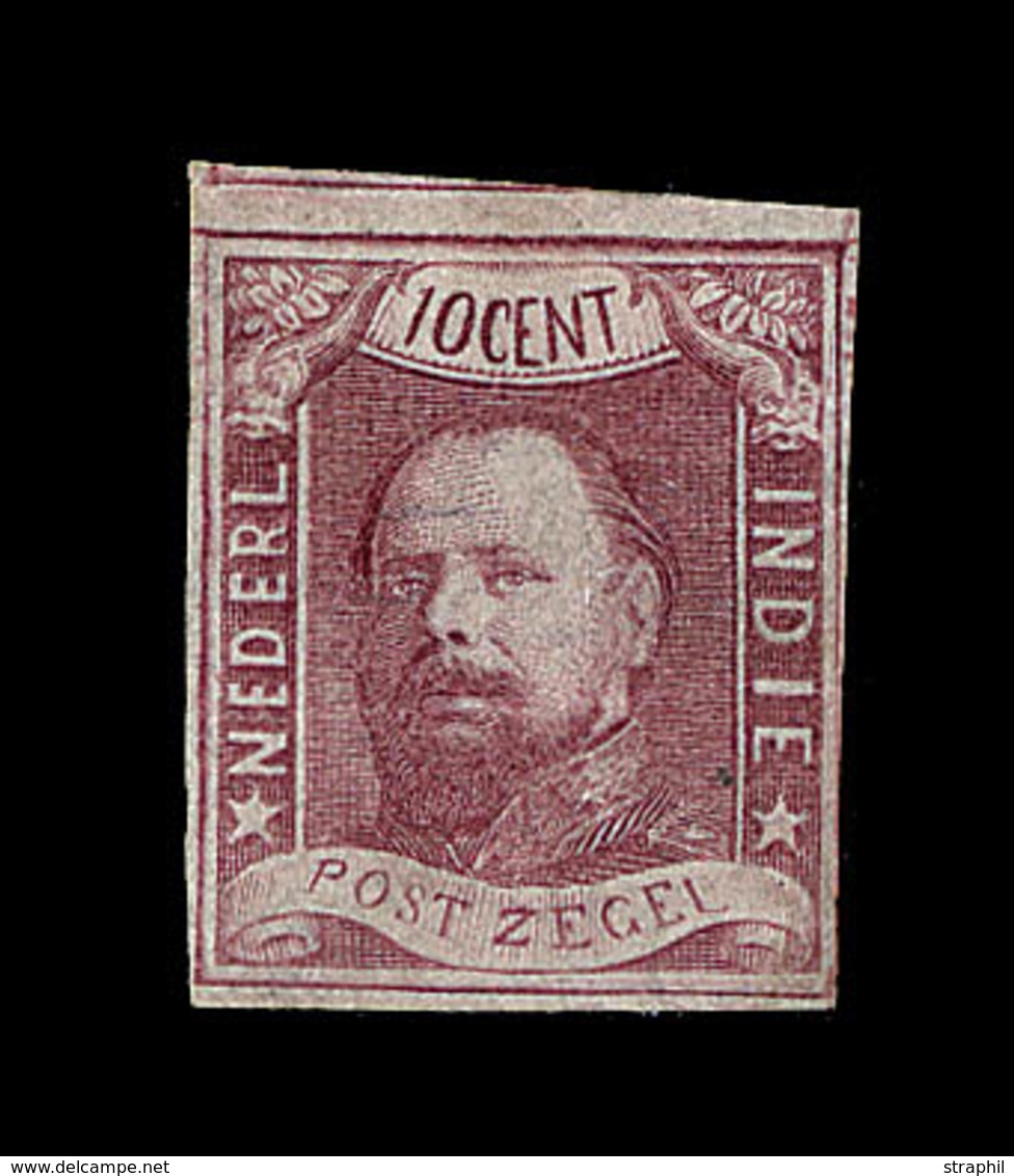 * N°1 - 10c Brun Rouge - Filet Voisin - TB - Indes Néerlandaises