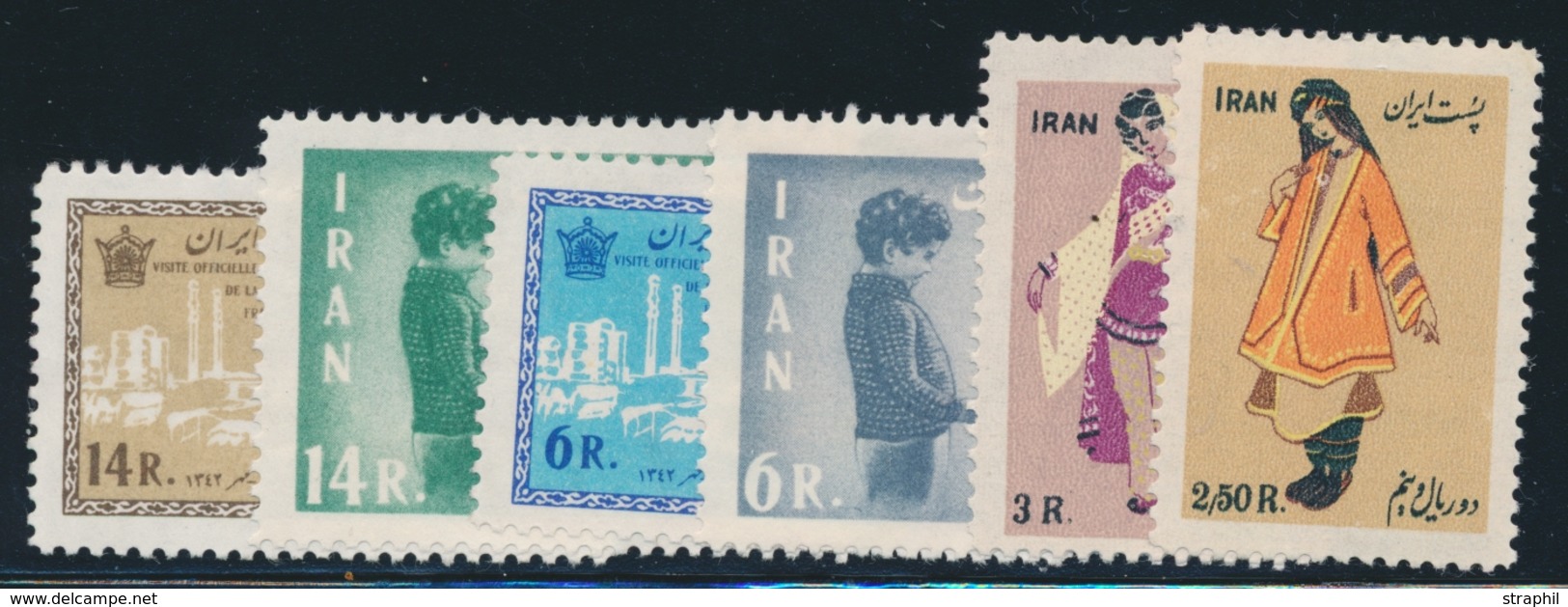 ** N°837/38, 997/98, 1039/40 - TB - Iran