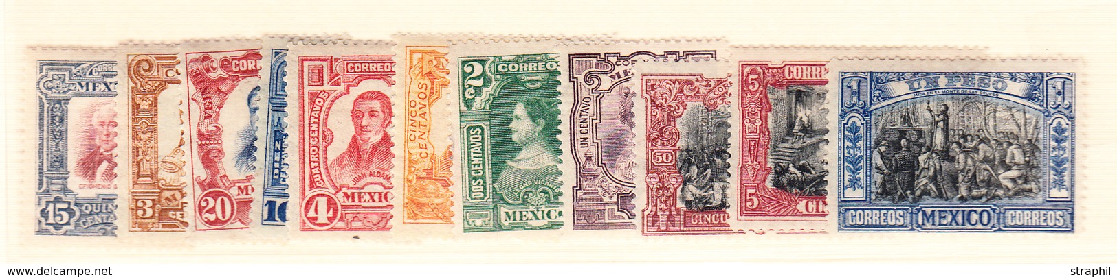 * N°195/205 - 11 Valeurs - TB - Mexico