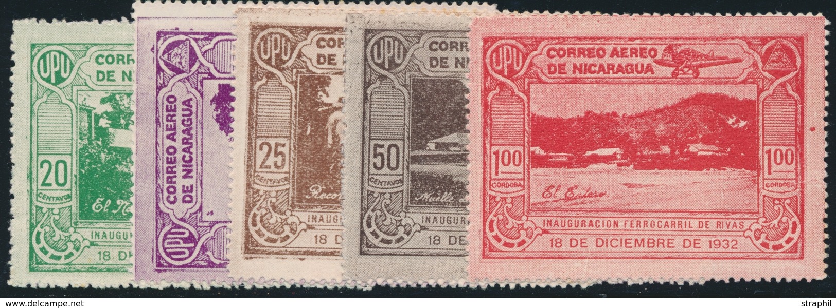 * PA N°42/46 - 5 Valeurs - TB - Nicaragua