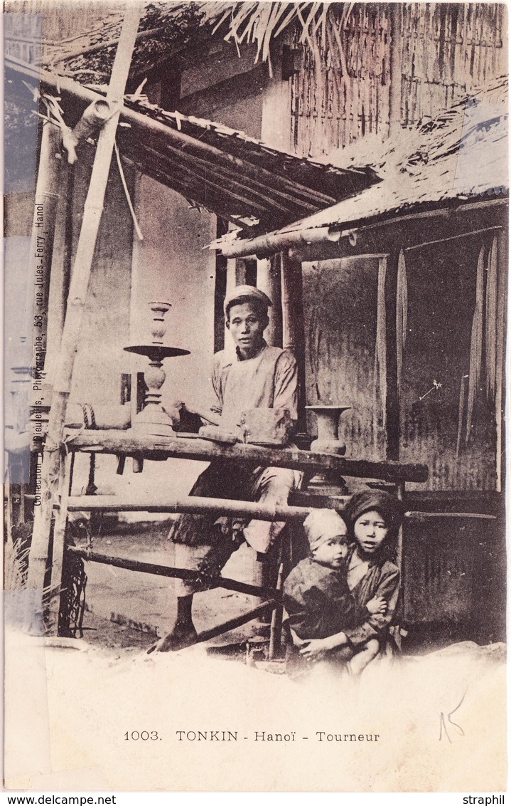 CPA TONKIN Précurseur Du Tonkin - Hanoï - Vue D'un Atelier De Tourneur - TB - Other & Unclassified