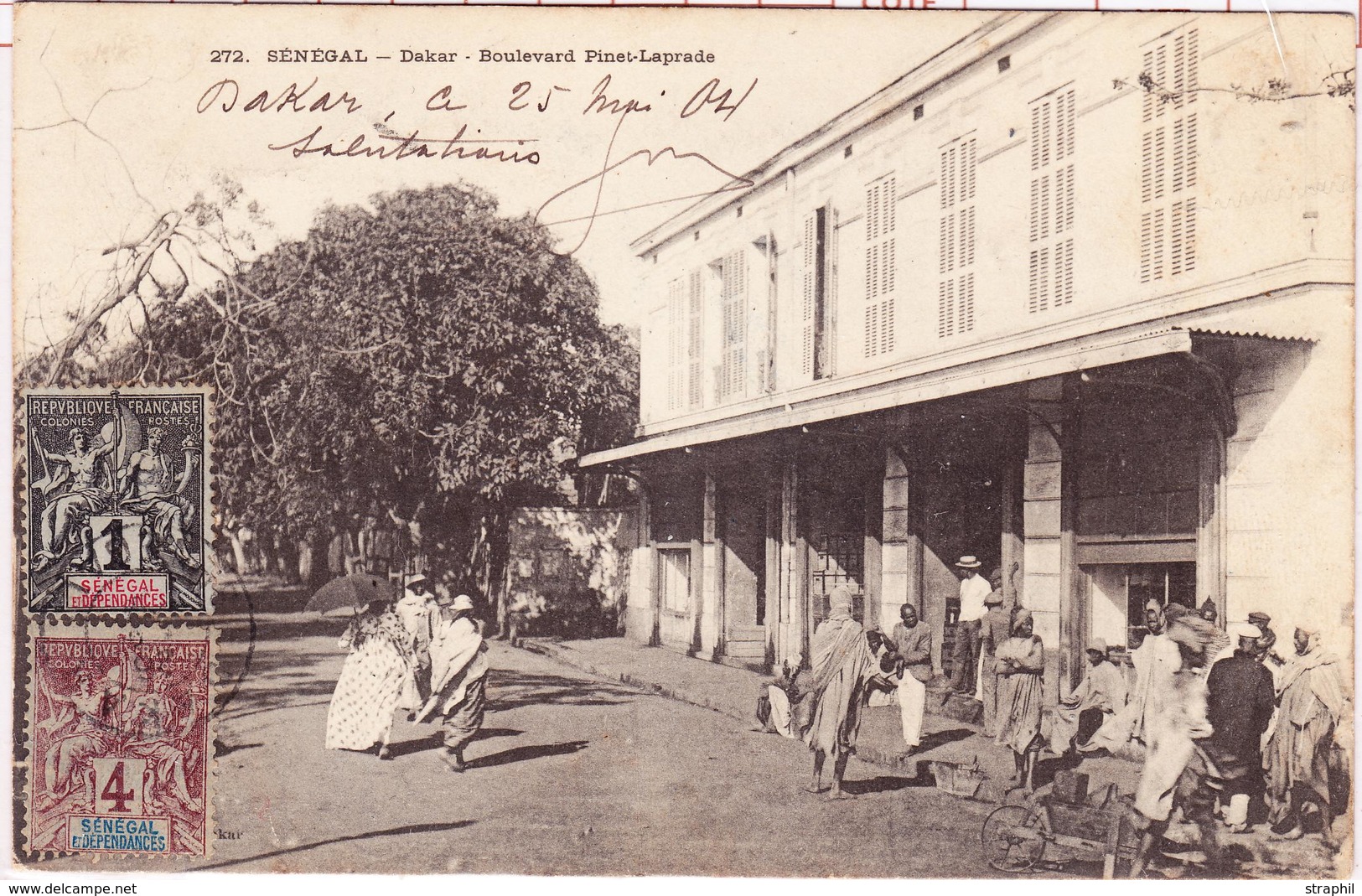 CPA Dakar - Boulevard Pinet Laprade - Circ - TB - Other & Unclassified