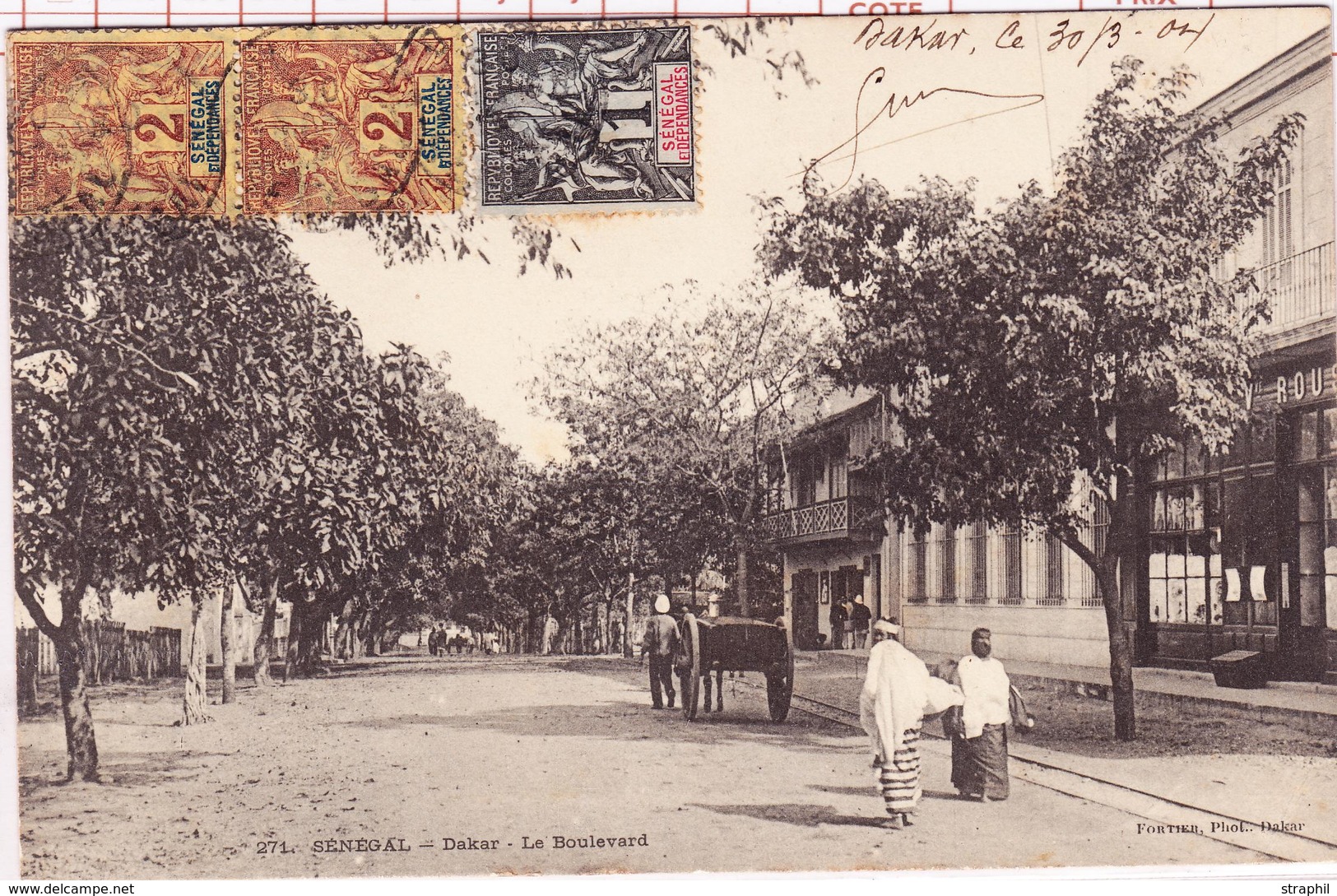 CPA Dakar - Le Boulevard - Circ - TB - Autres & Non Classés