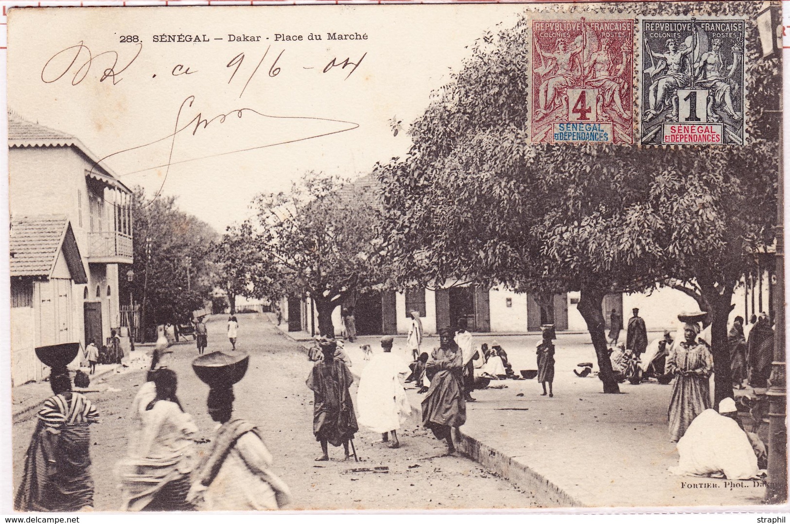 CPA Dakar - Place Du Marché - Circ - TB - Sonstige & Ohne Zuordnung