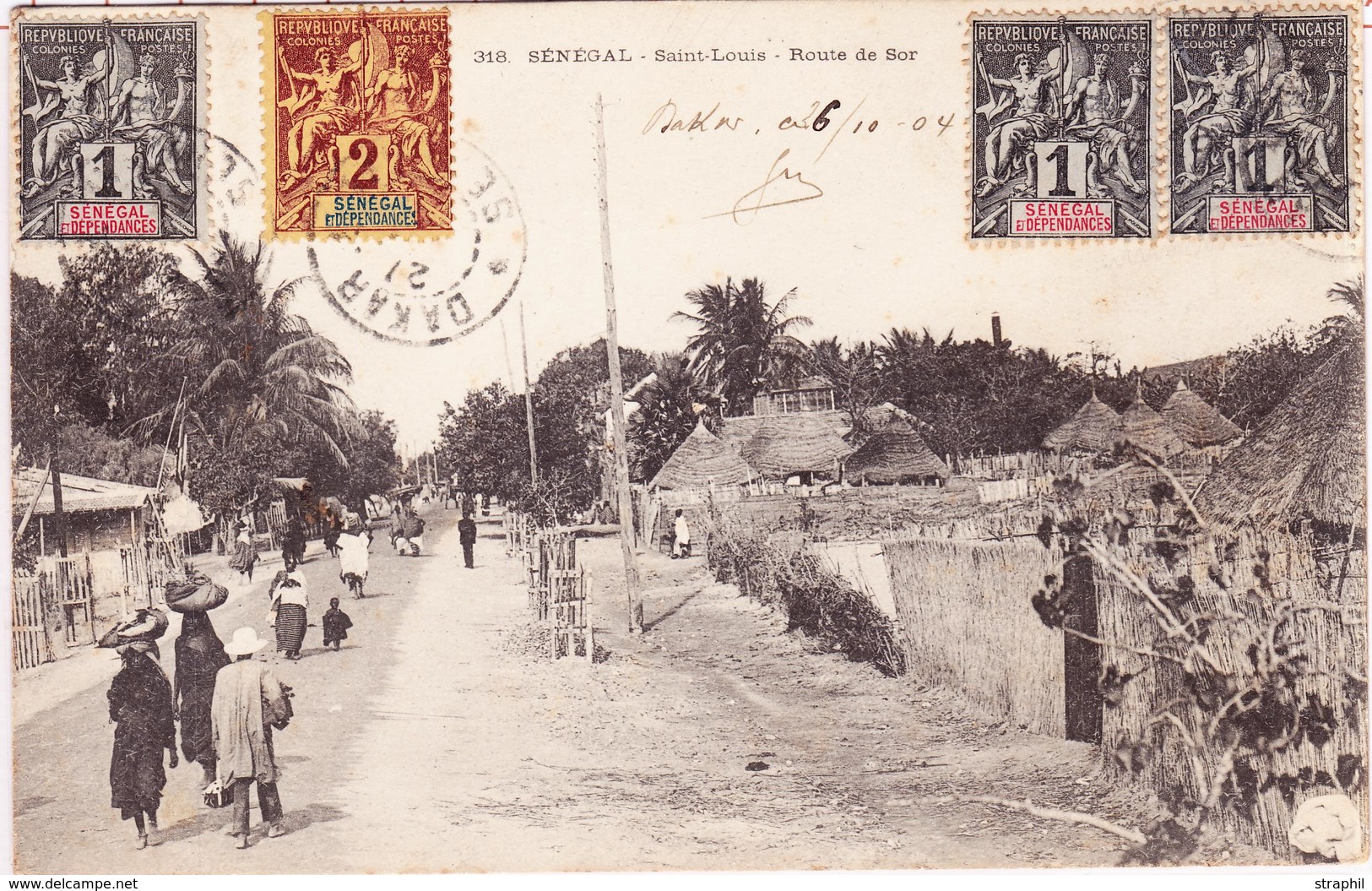 CPA Saint Louis - Route De Sor - Circ - TB - Autres & Non Classés