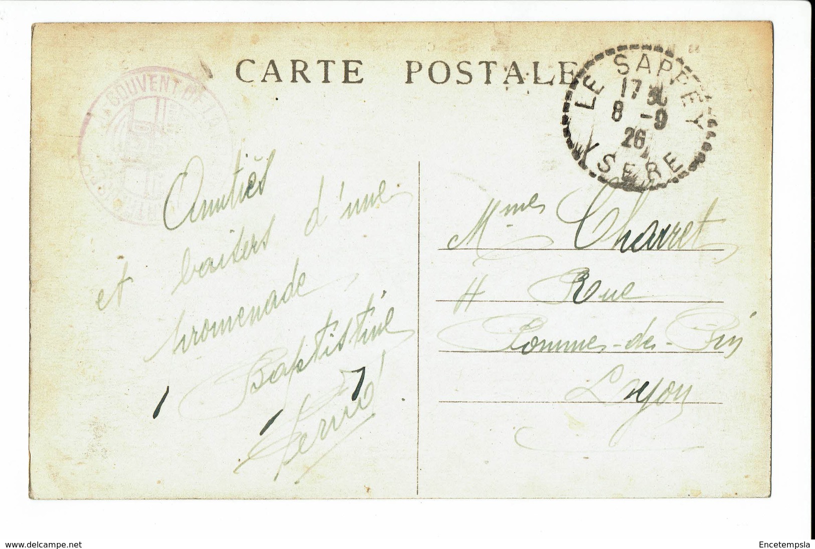 CPA - Carte Postale - France -La  Grande Chartreuse-Couvent - Cellule D'un Moine -1926 - S997 - Saint-Pierre-d'Entremont