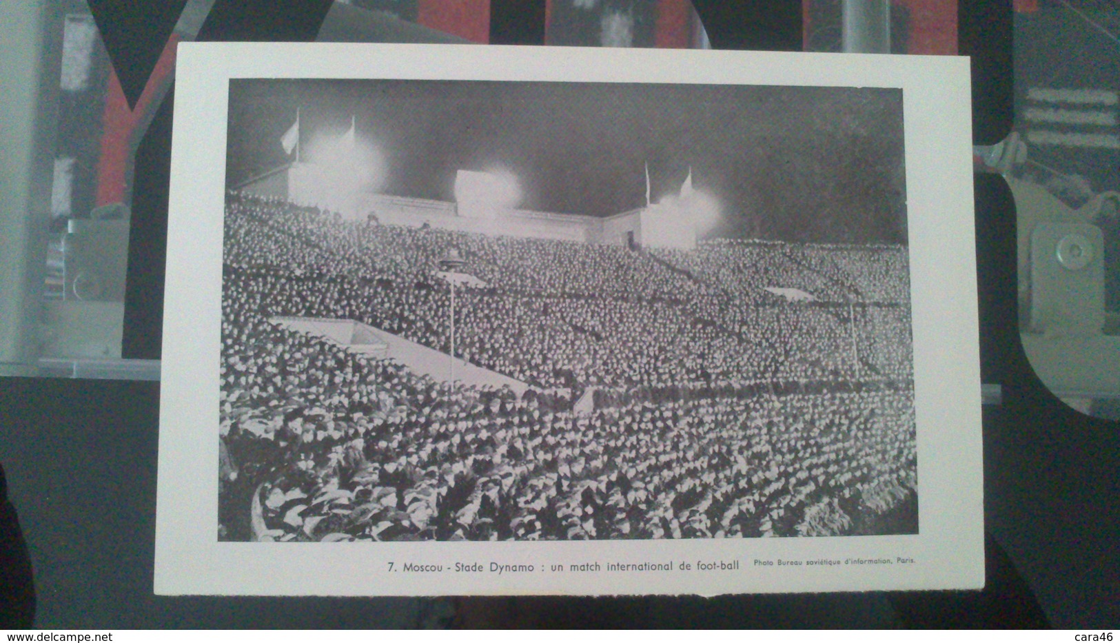 Affiche (dessin) - MOSCOU - STADE DYNAMO - Un Match International De FOOTBALL - Posters