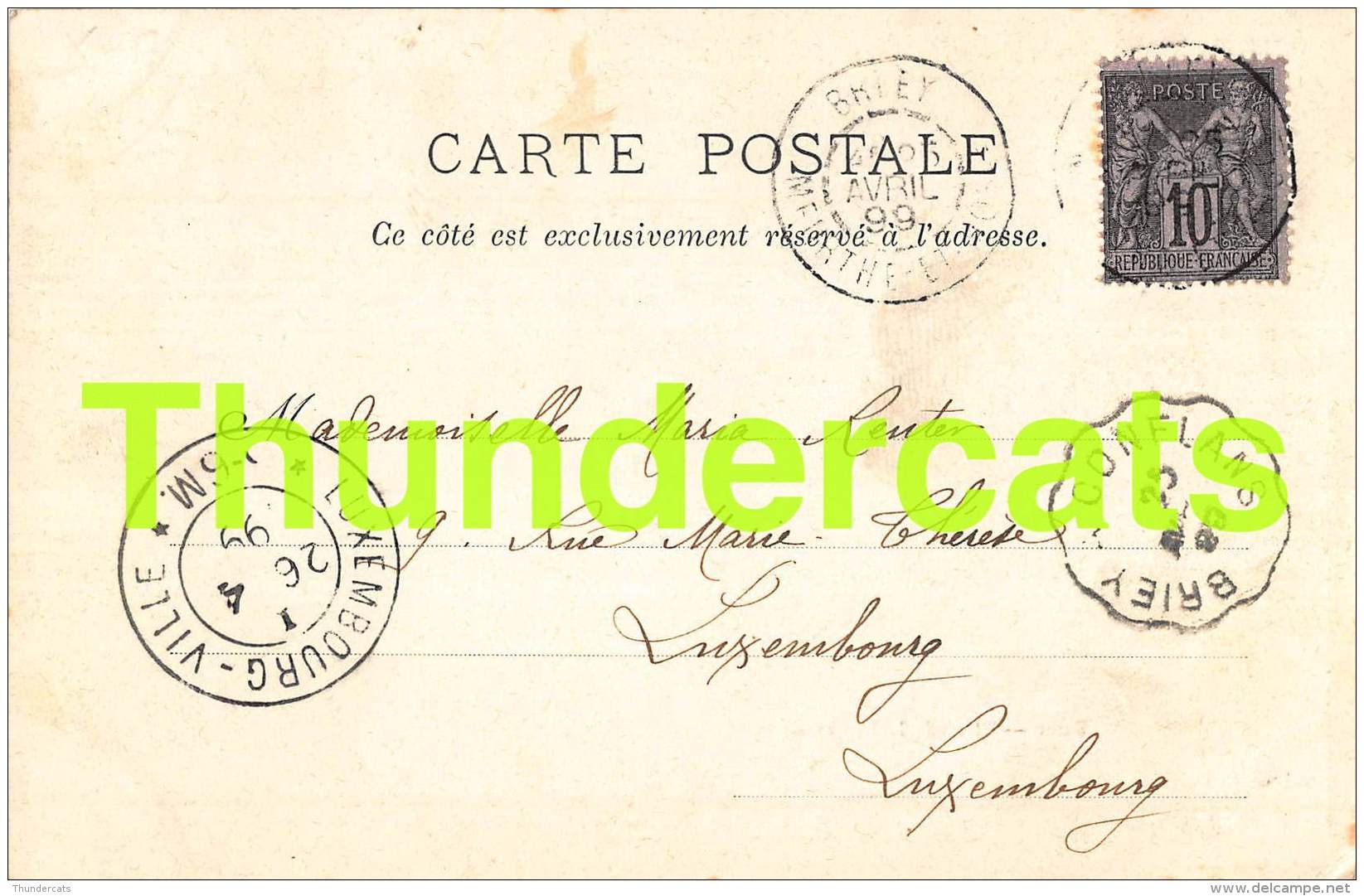 CPA 54 BRIEY PLACE DE LA LOMBARDIE  1899 !!  CARTE PRECURSEUR - Briey