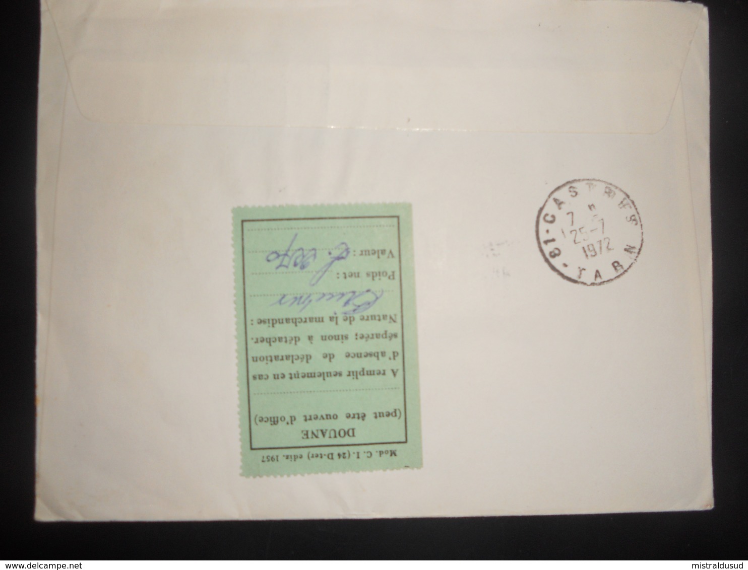 San-marin Lettre Recommandee De 1972 Pour Castres - Lettres & Documents
