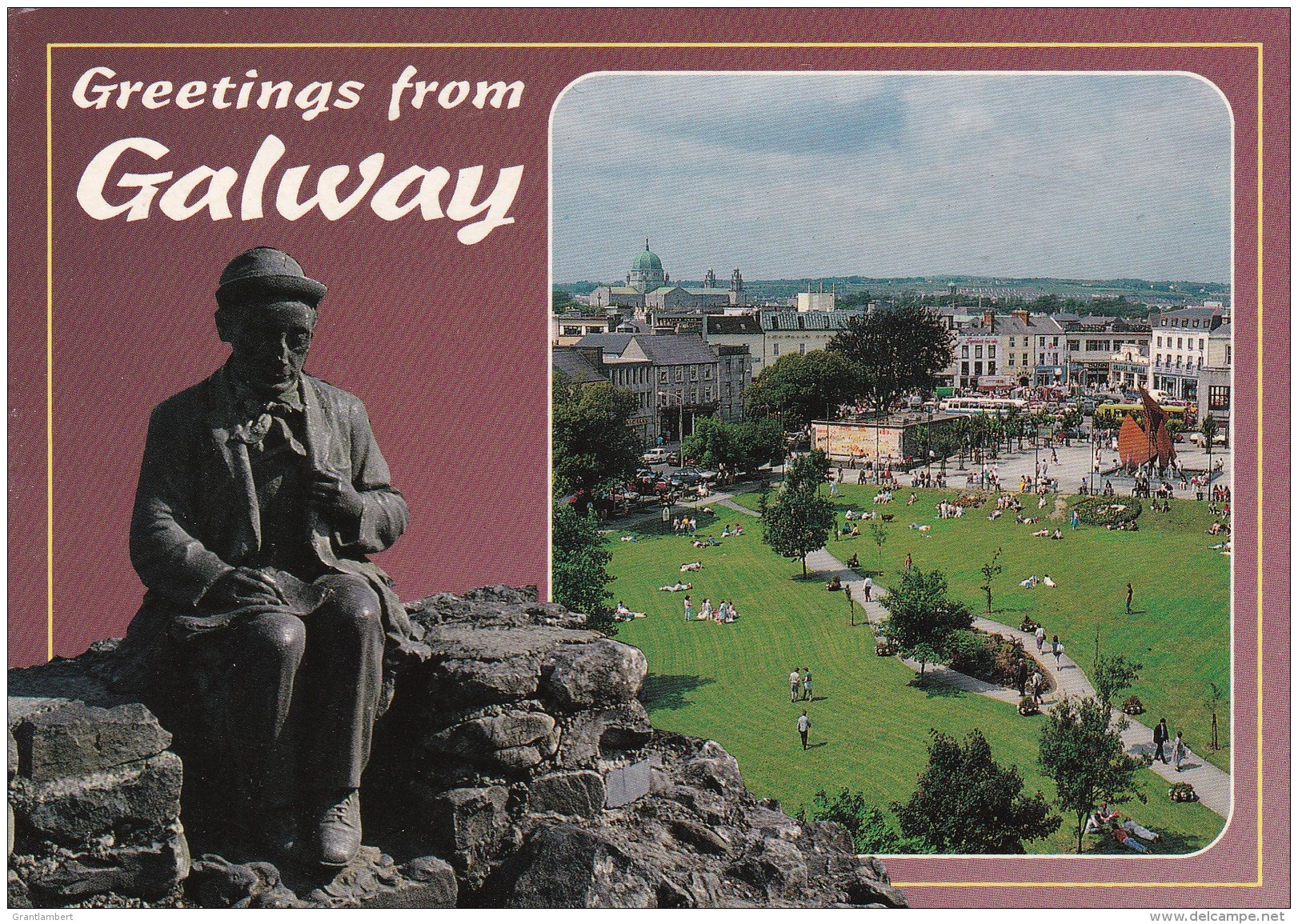 Galway, Ireland, Posted With Stamp To Western Australia - Galway