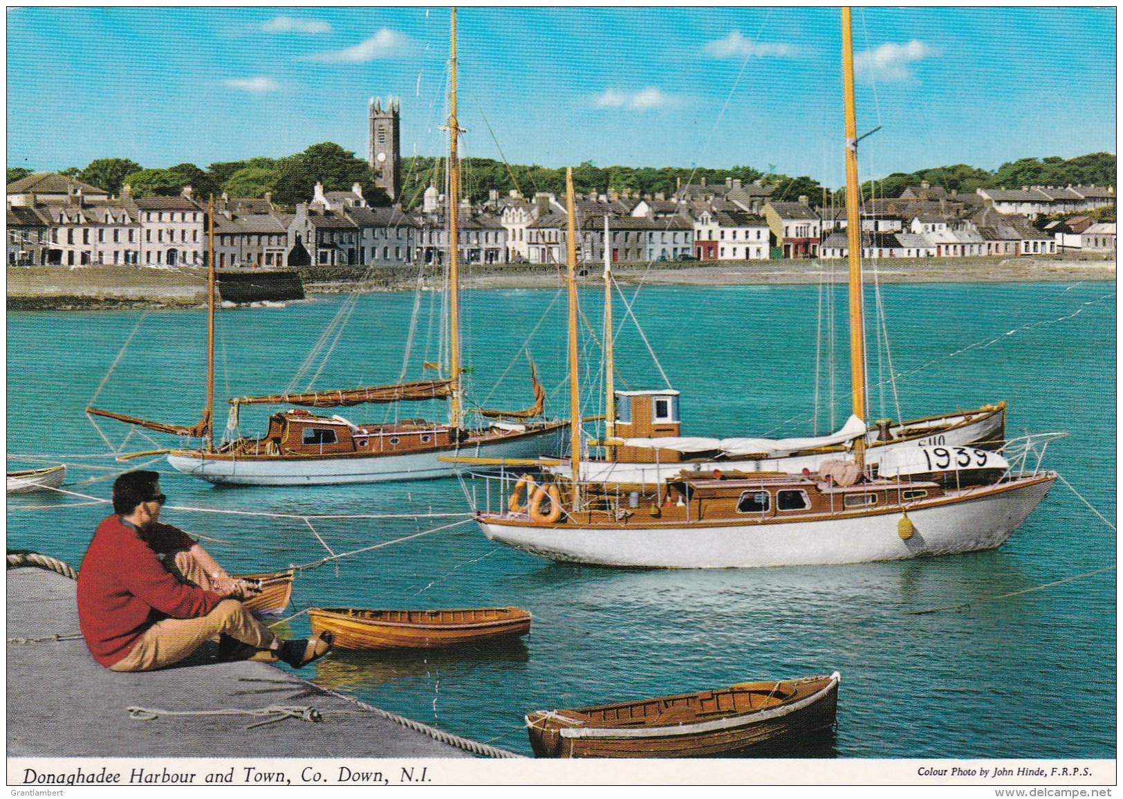 Donaghadee Harbour &amp; Town, Co. Down, Northern Ireland. Posted 1993 With Stamp - See Notes - Down