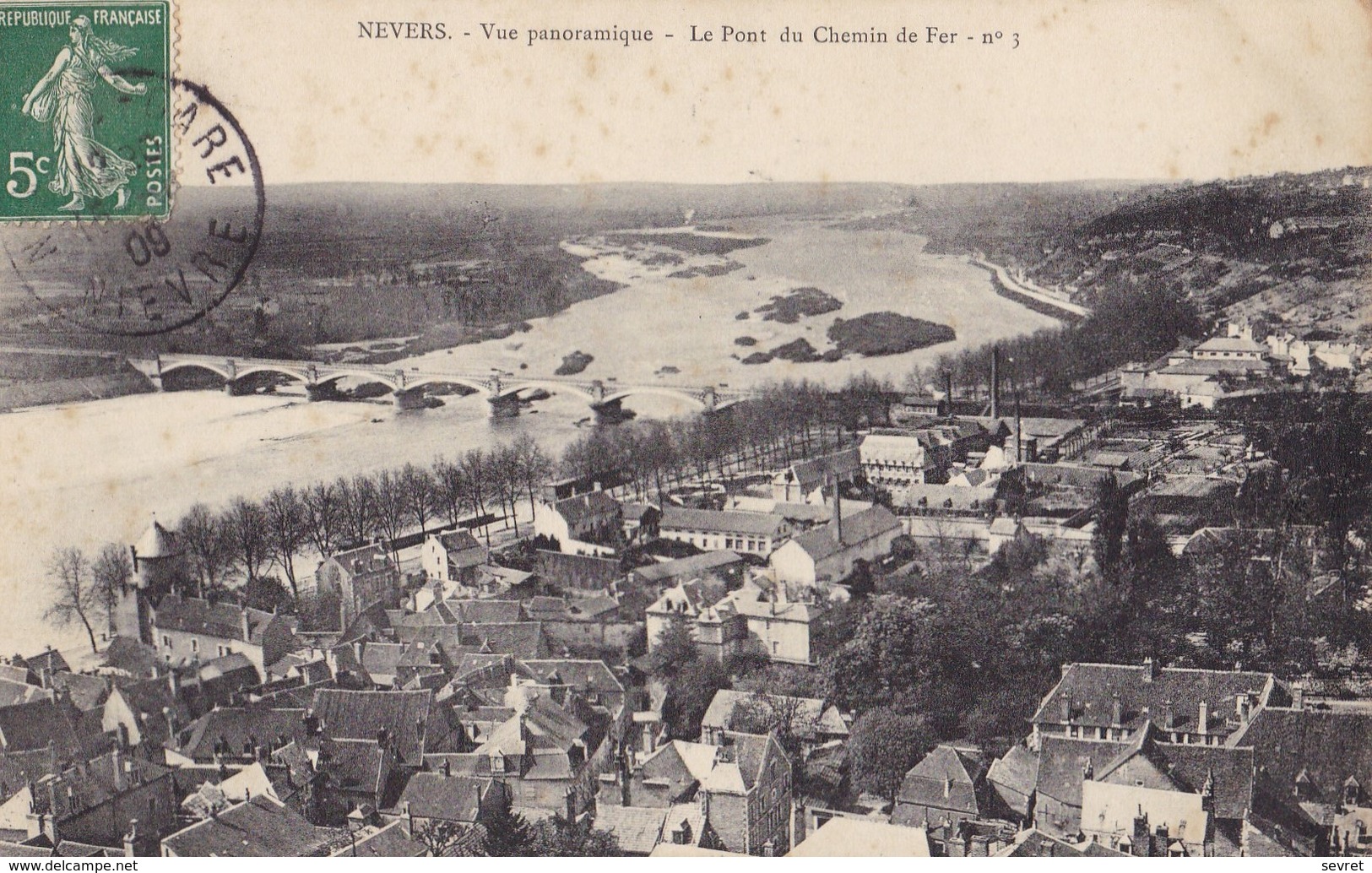 NEVERS. - Vue Panoramique. - Le Pont Du Chemin De Fer. N°3 - Nevers