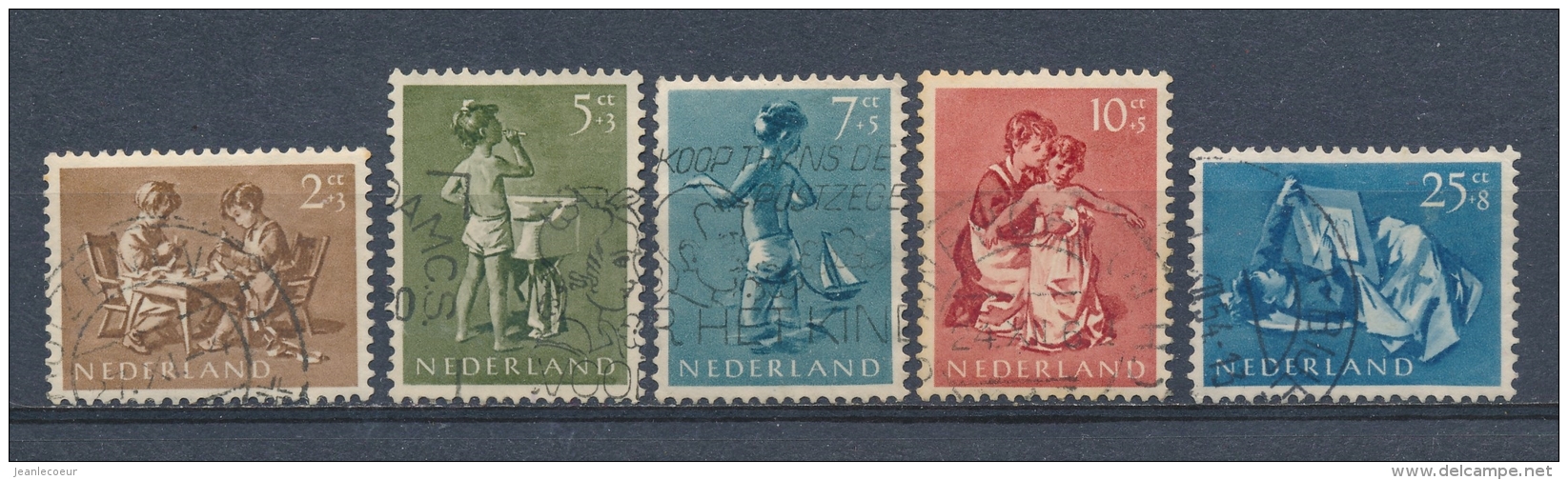 Nederland/Netherlands/Pays Bas/Niederlande 1954 Mi: 649-653 Nvph: 649-653 (Gebr/used/obl/o)(3547) - Gebraucht