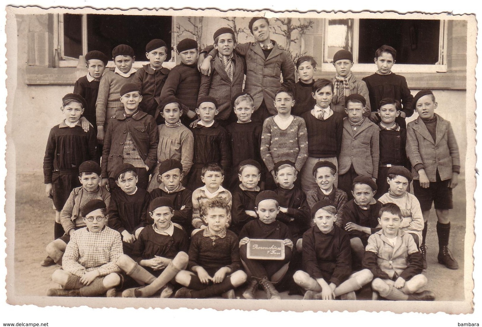 PROVENCHERES SUR FAVE - Carte Postale Photo De Classe En 1937 - Provencheres Sur Fave