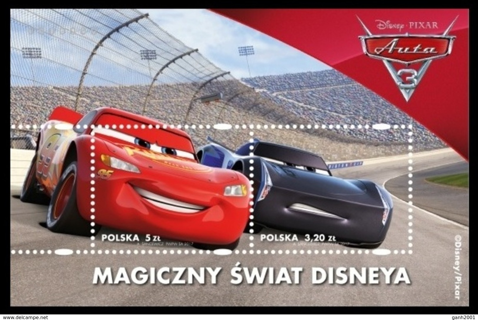 Poland 2017 Polonia / Walt Disney Fantasy Cars MNH Coches Autos / Cu8429  41-6 - Disney