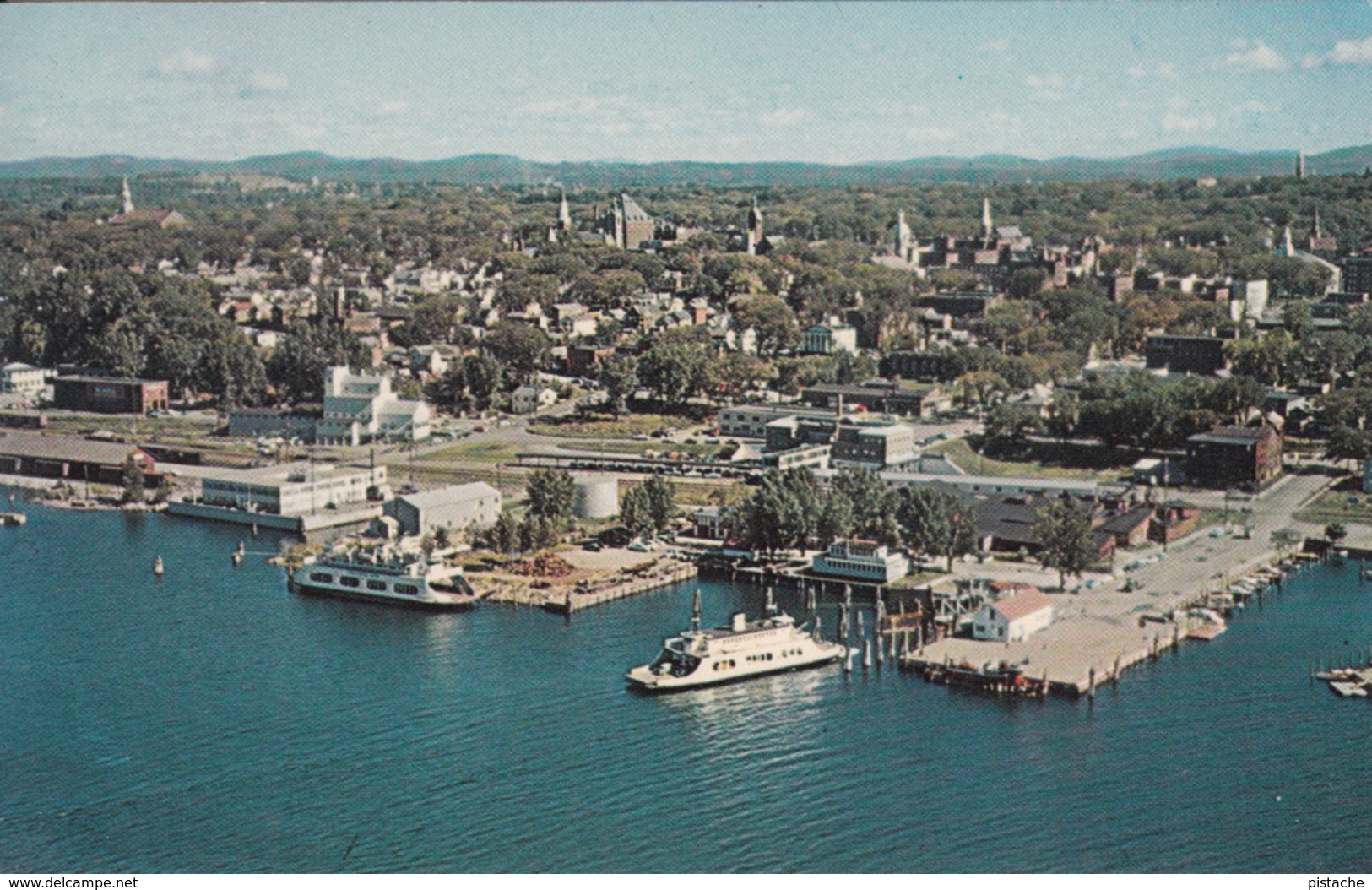 Burlington VT Vermont USA - Lake Champlain - Waterway - Boats - Unused - 2 Scans - Burlington