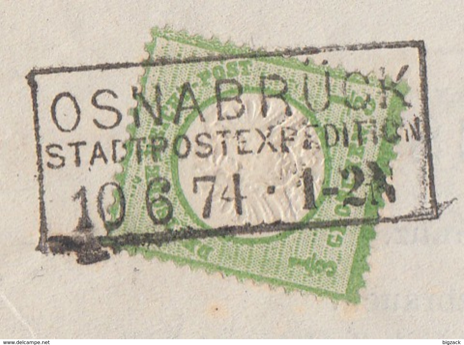 DR Brief EF Minr.17 R3 Osnabrück Stadtpostexpedition 10.6.74 - Briefe U. Dokumente