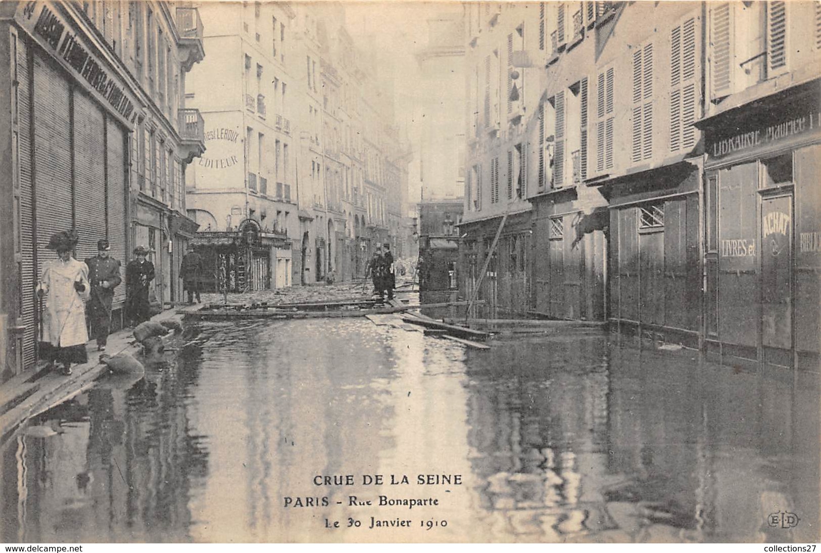 75-PARIS-INONDATIONS-RUE BONAPARTE - Paris Flood, 1910