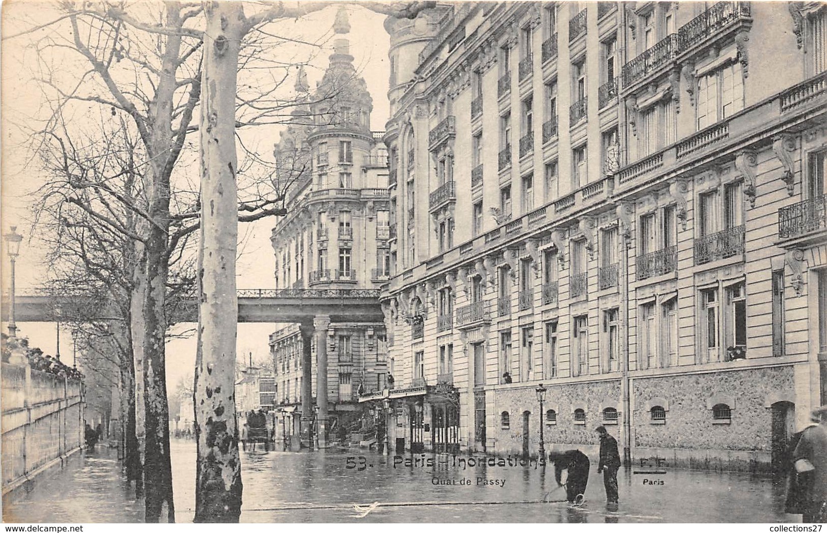 75-PARIS-INONDATIONS- QUAI DE PASSY - La Crecida Del Sena De 1910
