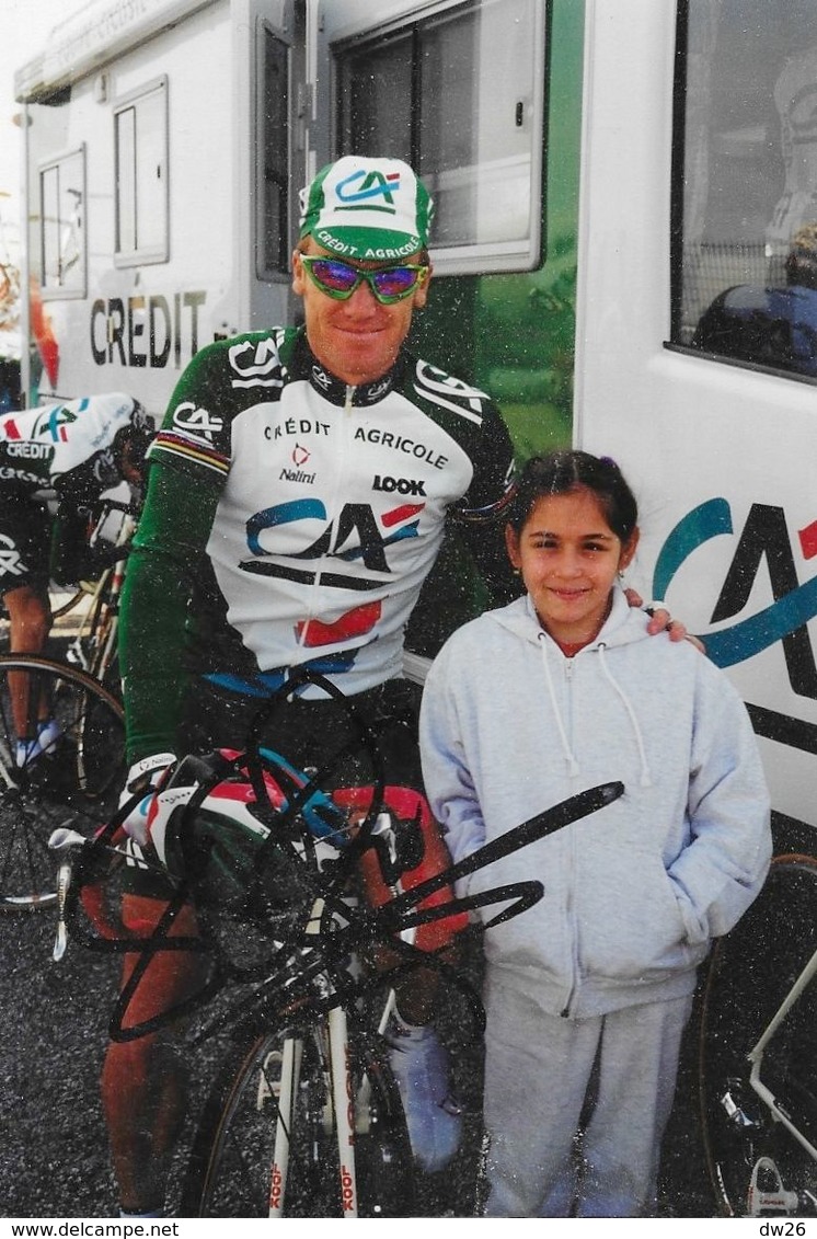 Autographe: Photo Dédicacée De Stuart O'Grady (cyclisme) Au Tour Méditéranéen - Equipe Crédit Agricole 2000 - Autres & Non Classés