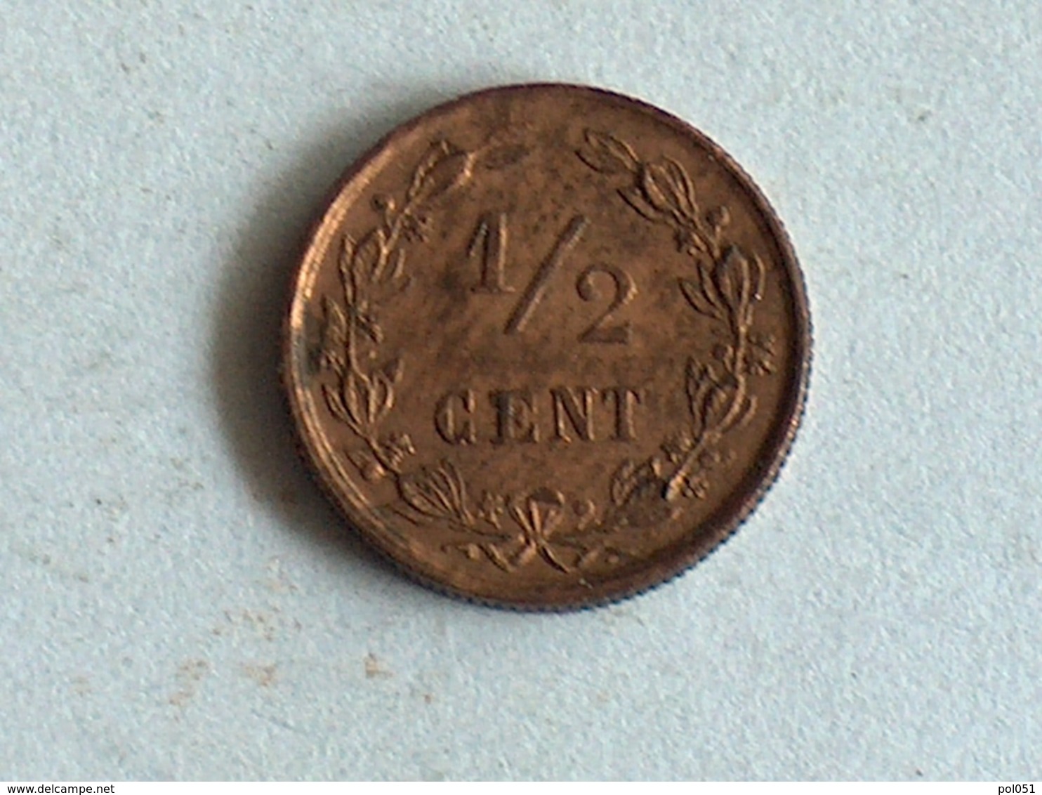 PAYS BAS 1/2 Cent 1891 Netherlands / Holland Un Demi - 0.5 Cent