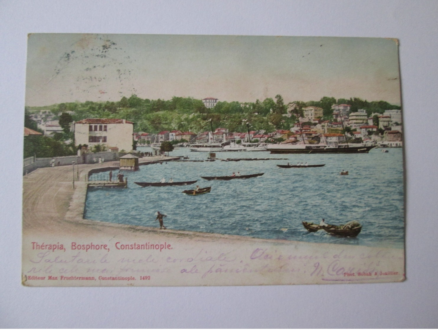 Therapia,Bosphore,Constantinople-Turkey Used Postcard About 1900 - Turquie