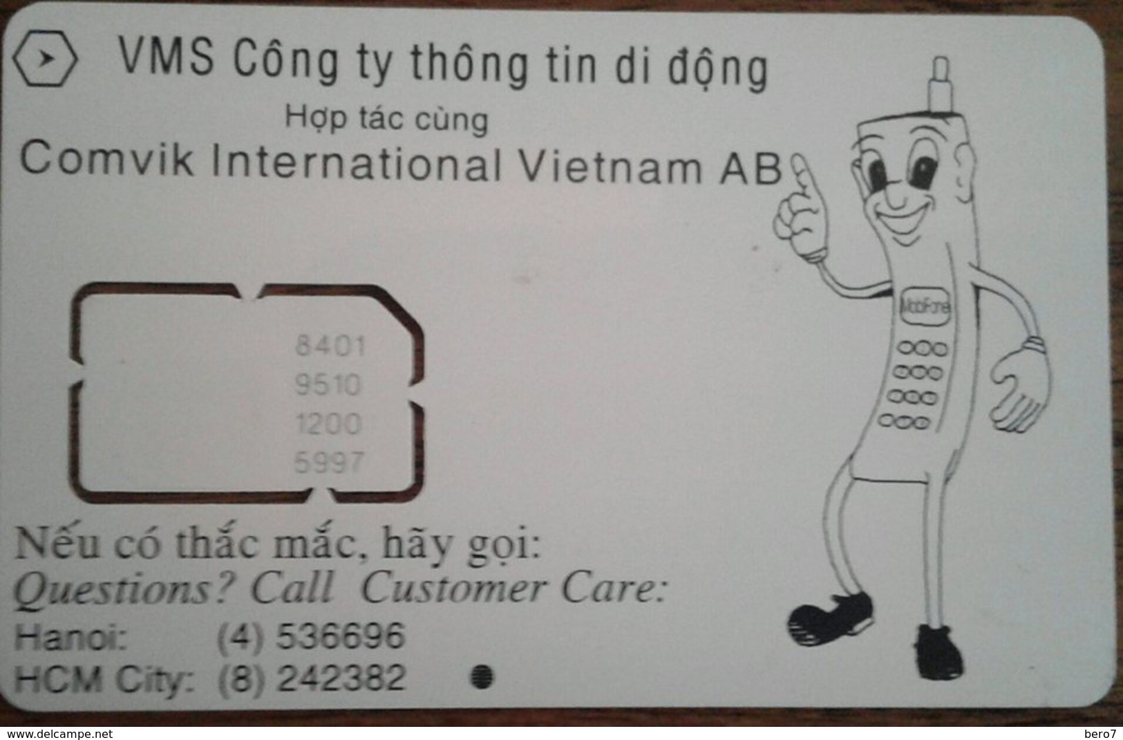 Tele2 - Mobi Fone Mobile Vietnam GSM SIM - Viêt-Nam