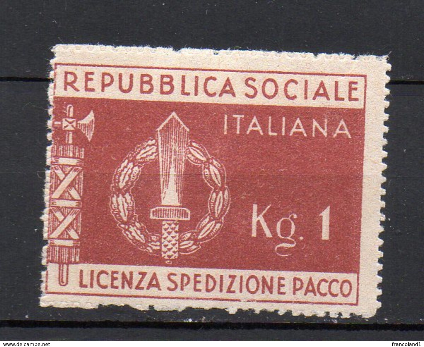 1944 Repubblica Sociale RSI Franchigia Militare N. 1 Nuovo MLH* - Fiscaux