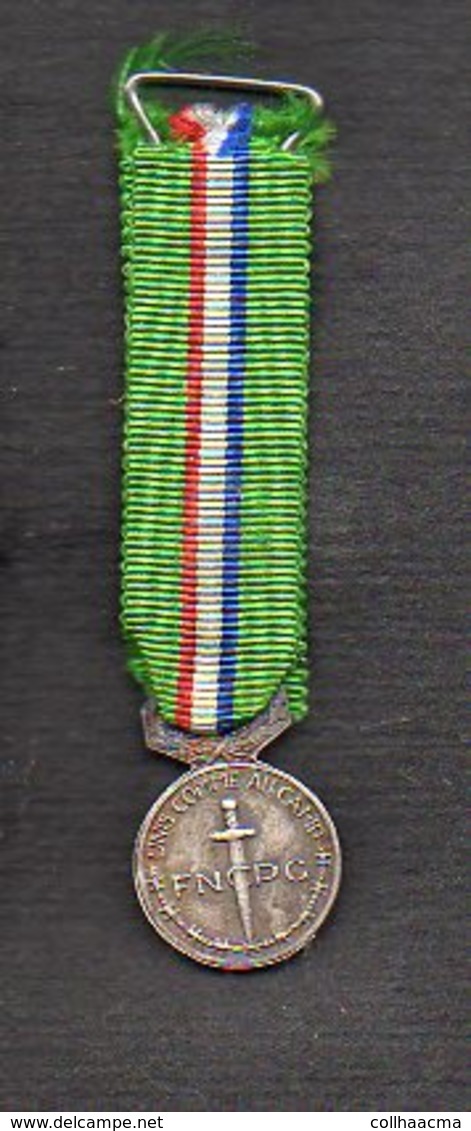 Militaria / France / Médaille Décoration (en Réduction) "Fédération Nationale Des Combattants Et Prisonniers De Guerre" - France