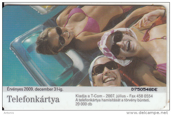 HUNGARY(chip) - 3 Girls, T Telecom Telecard 500 Ft, Tirage 20000, 07/07, Used - Hungary