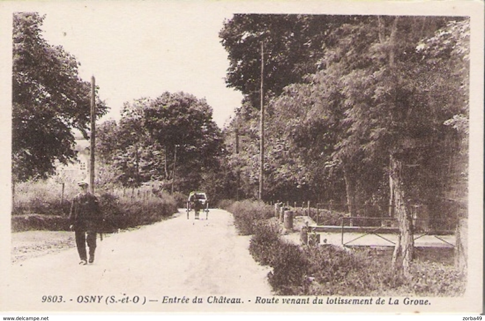 OSNY Entrée Du Château Route Venant De La Groue - Osny