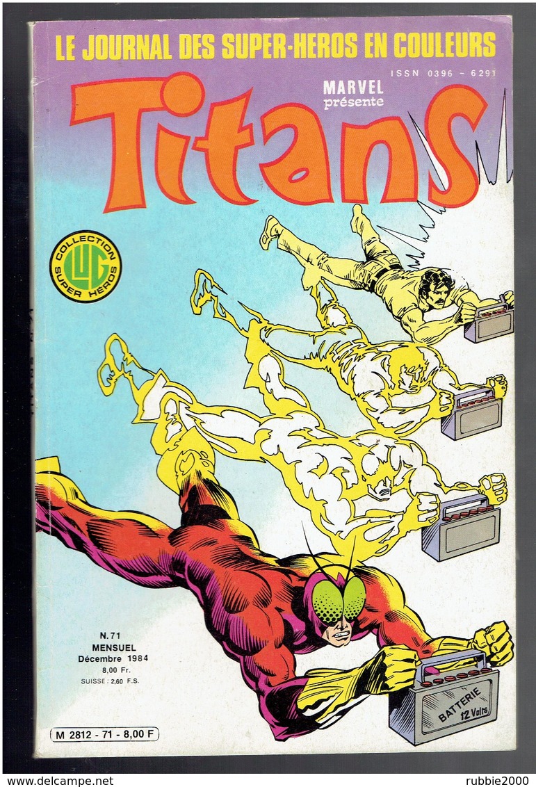 TITANS MARVEL COLLECTION SUPER HEROS 1984 NUMERO 71 - Titans