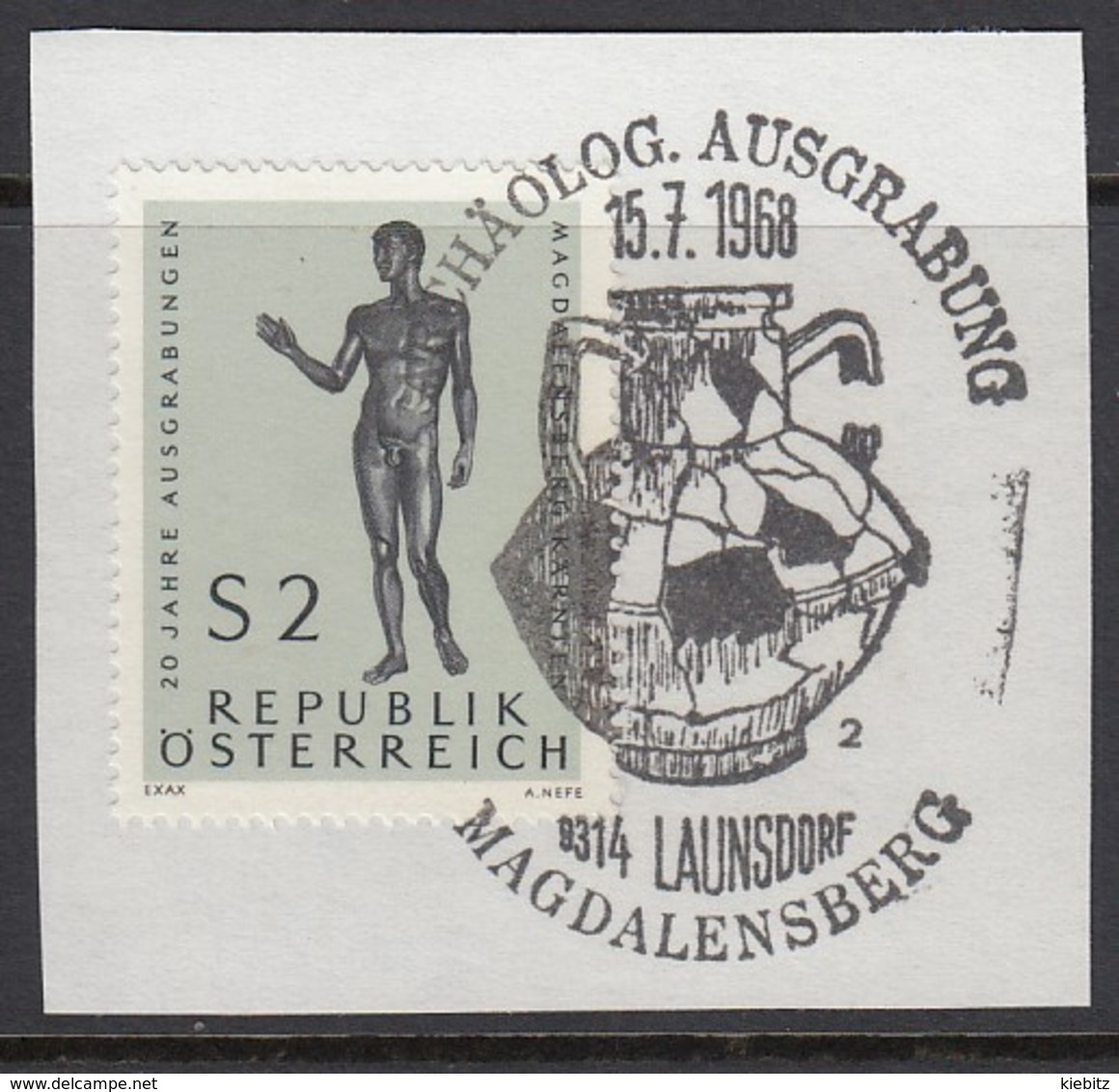 ÖSTERREICH 1968 - MiNr: 1268 SStmp. Archäologische Ausgrabungen Magdalensberg Used - Arqueología