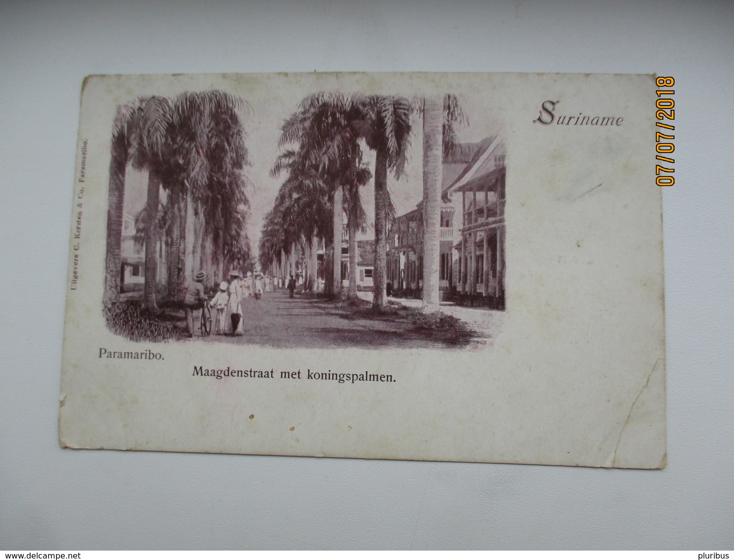 SURINAM  SURINAME PARAMARIBO MAAGDENSTRAAT , OLD POSTCARD , 0 - Surinam