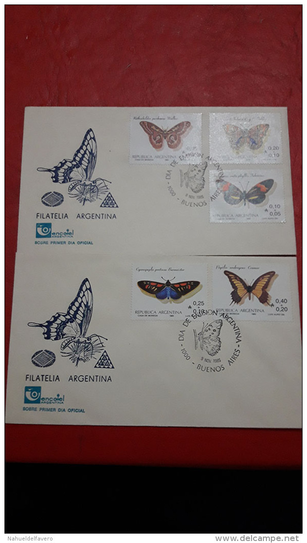 Argntina FDC Des Papillons - Schmetterlinge