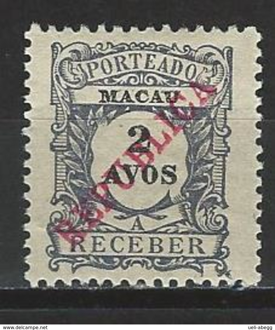 Macao Mi P25 * - Timbres-taxe