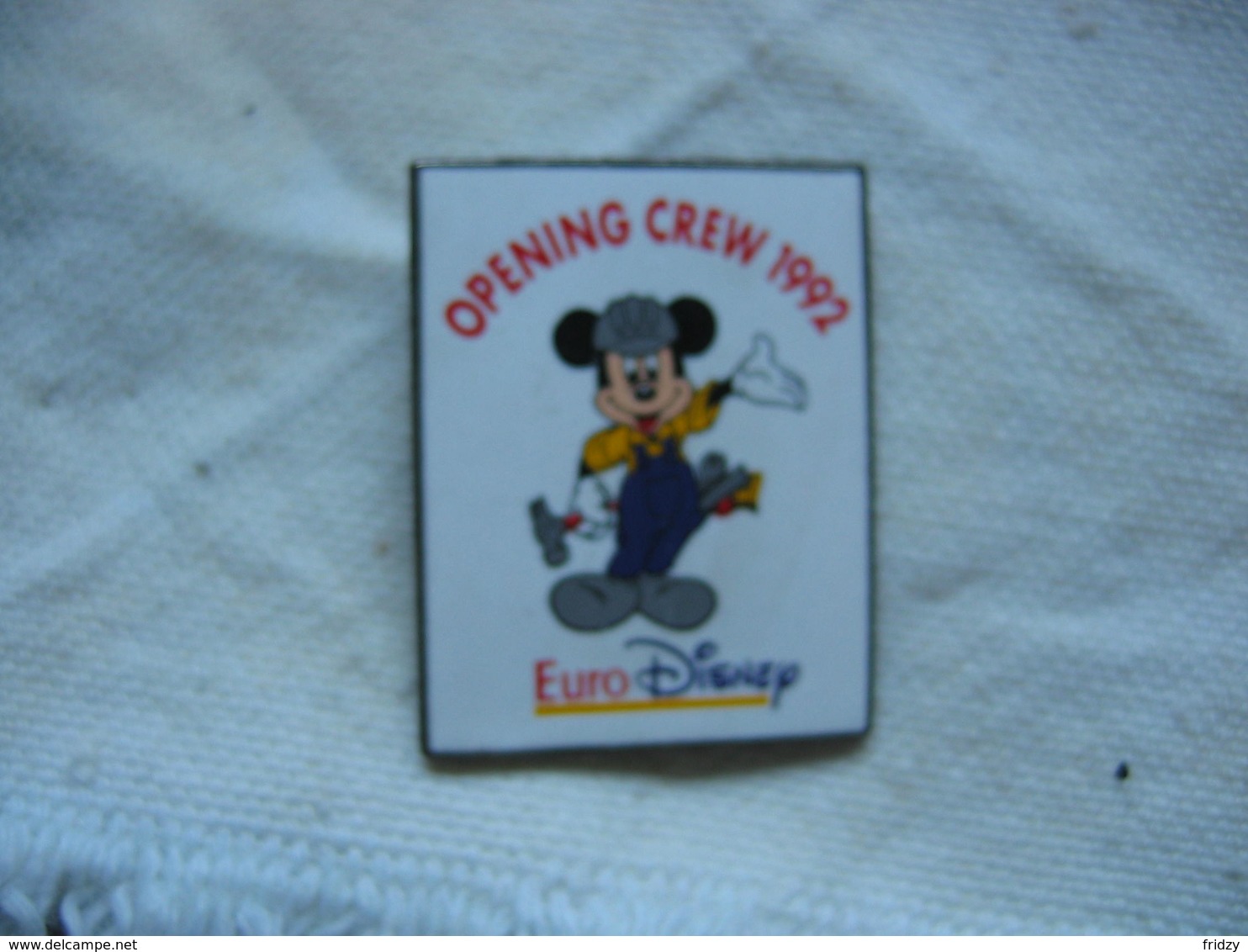 Pin's Euro Disney, Mickey, Opening Crew 1992 - Disney