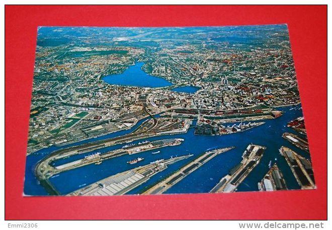 Hamburg - Blick Auf  Hafen Und Stadt  Gelaufen 1983 - Mitte