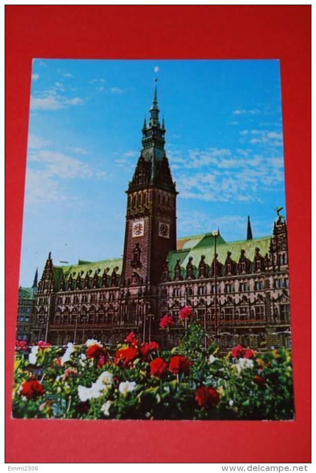 HAMBURG Rathaus Gelaufen 1981 - Mitte