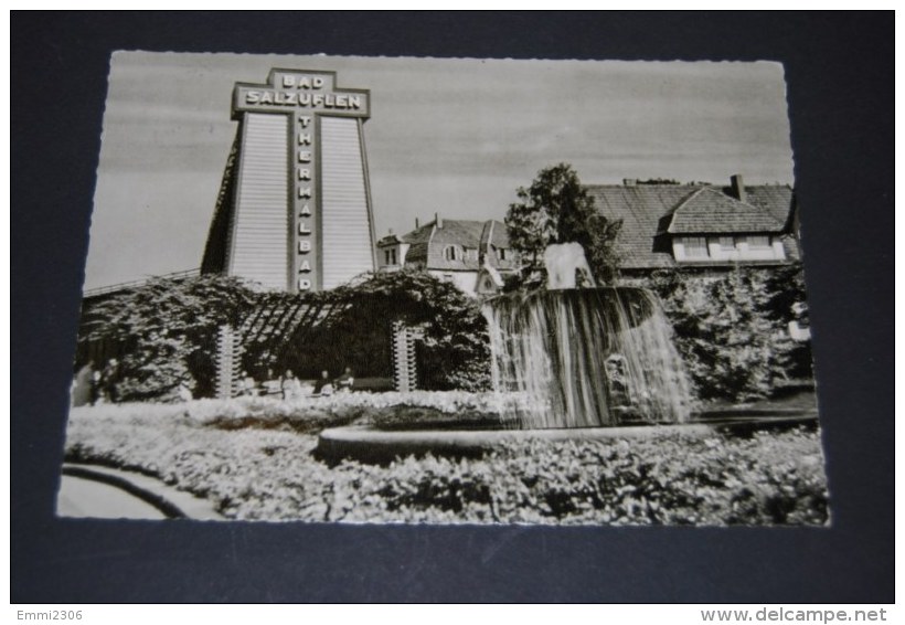 BAD SALZUFLEN EINGANG ROSENGARTEN  Gelaufen  1962 - Bad Salzuflen