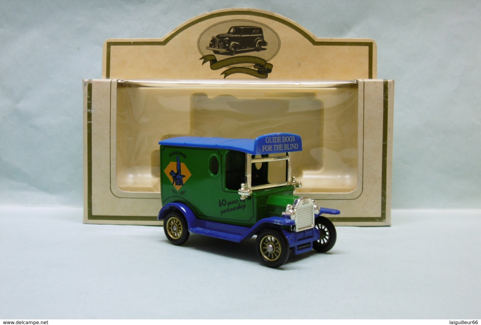 Lledo Promotional Model - FORD MODEL T Van Fourgon 1920 GUIDE DOGS BO - Commercial Vehicles