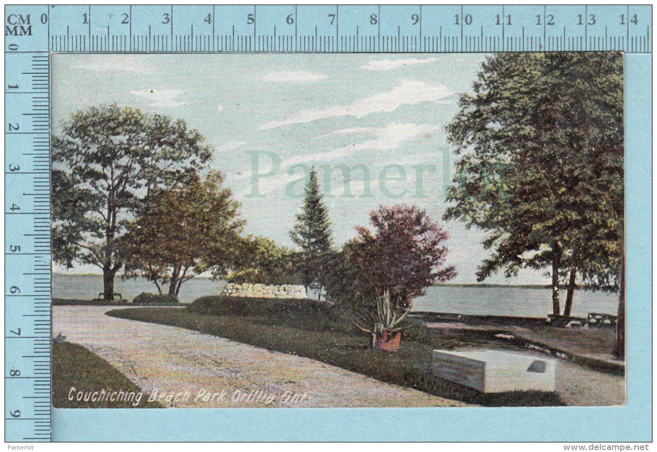 CPA Voyagé 1908 - Couchiching Beach Park Orillia Ontario - Timbre CND #89 - Autres & Non Classés