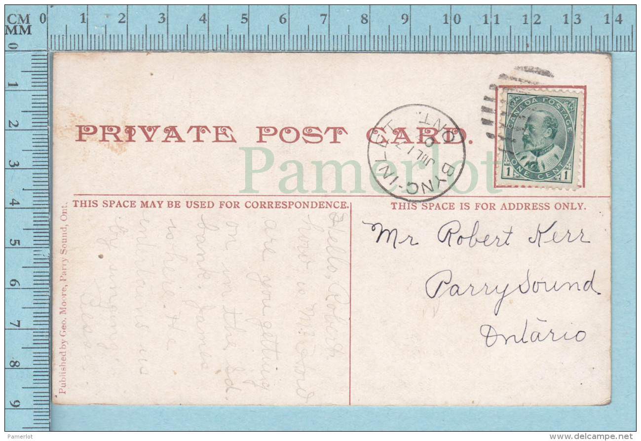 CPA Voyagé 1907 - A Pretty Spot, Still River Byng Inlet Ontario - Timbre CND #89 - Autres & Non Classés