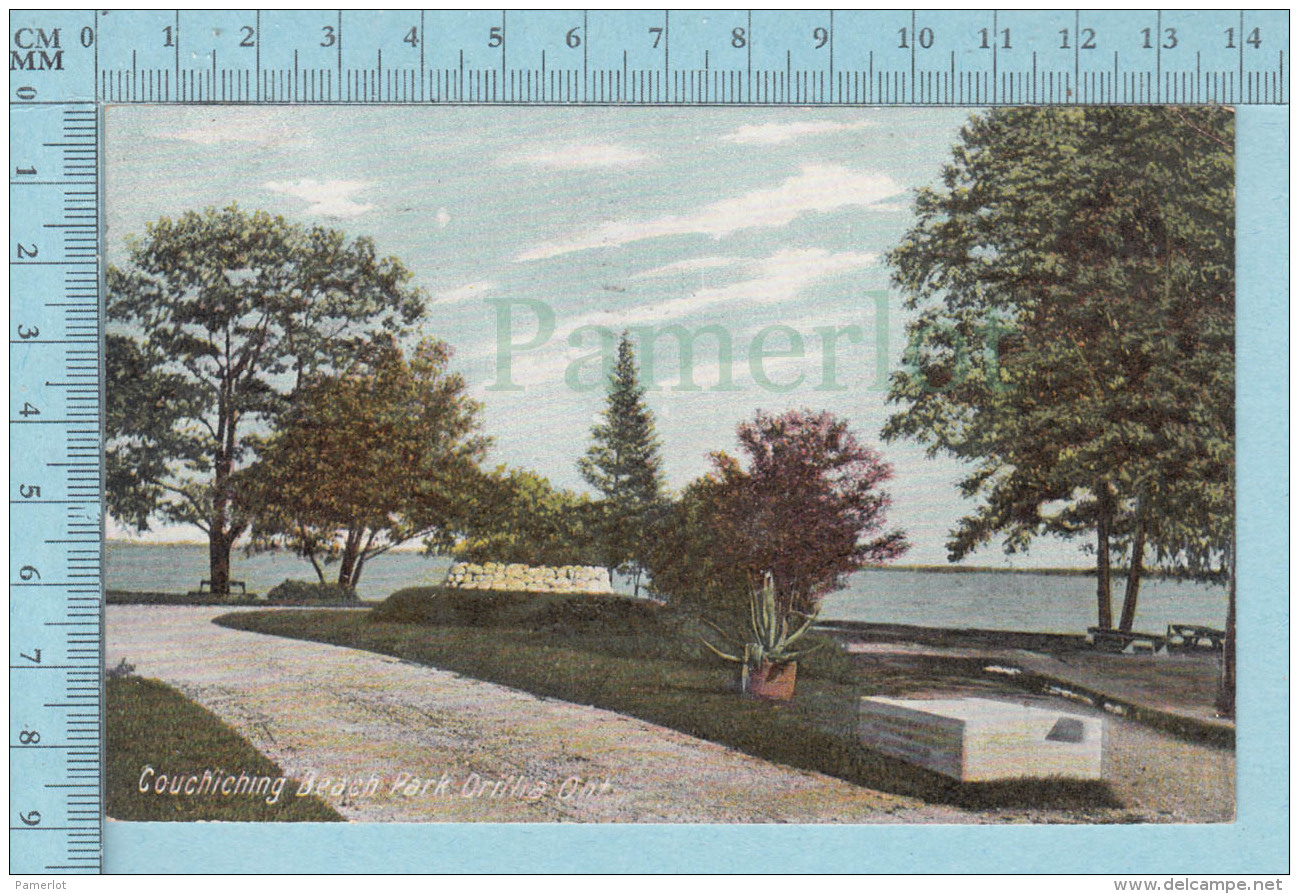 CPA Voyagé 1907- Couchiching Beach Park Orillia Ontario - Timbre CND #89 - Autres & Non Classés