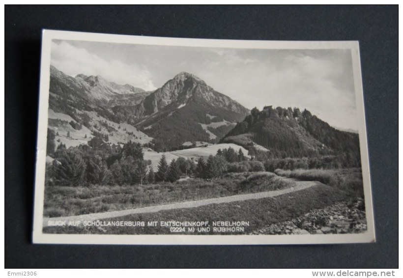 Blick Auf Schöllangeburg Mit Entschenkopf , Nebelhorn  2224m. Und Rubhorn Gelaufen 7.8.41 - Fischen