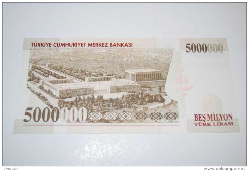 1997 Türkei - 5 000 000 Lira /  7. Emisyon - Serie  L49 - UNC - Turkey