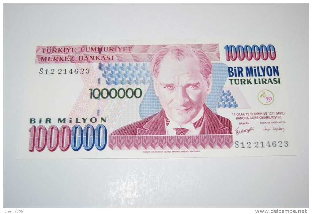 2002 Türkei 1.000.000 LIRA / 7. Emisyon 3. Tertip Serie  S 12  - UNC - Turkey