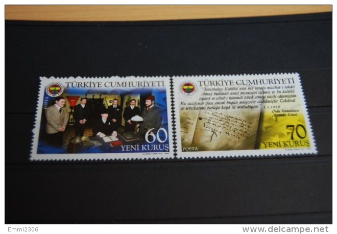 Türkei 2007 , The 100th Ann. Of Fenerbahce Sports Club / Mi. 3570 - 71 ** MNH - Unused Stamps